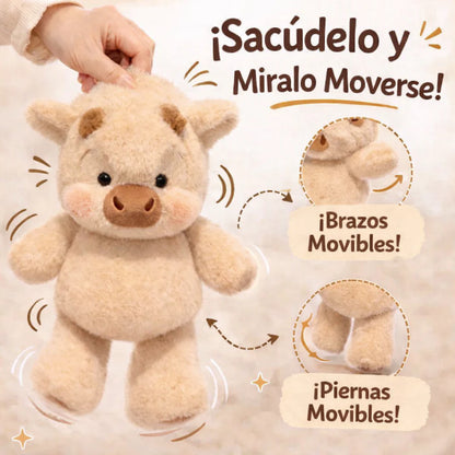 Peluche de vaquita que anda