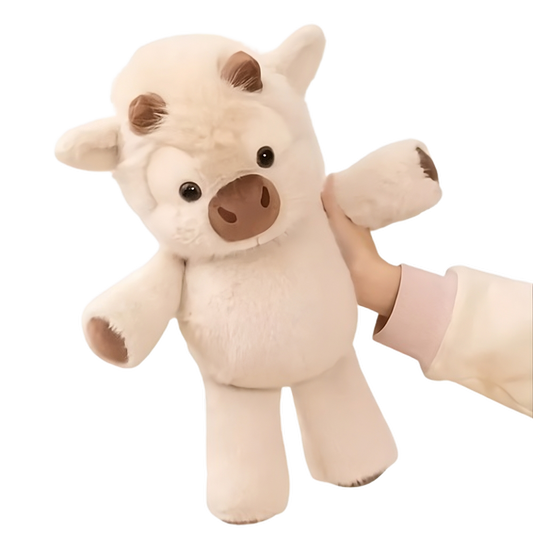 Peluche de vaquita que anda